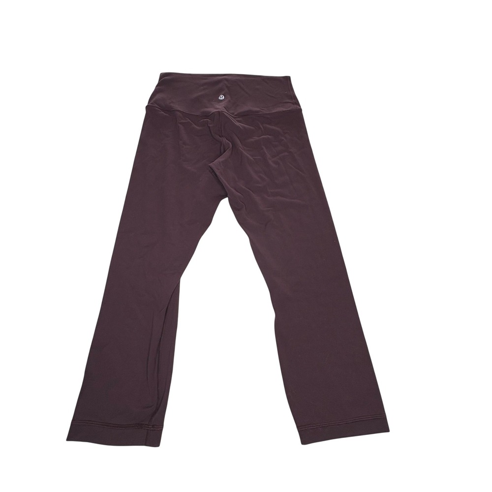 Lululemon Wunder Under High Rise Leggings 8 Deep Maroon Wine Core Basic‎ Cropped